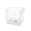 Plastic Open Storage Bins Clear Pantry Organizer Box Bin Containers for Organizing Kitchen Fridge, Food, Snack Pantry Cabinet, Fruit, Vegetables, Bathroom Supplies, Square