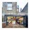 Commercial aluminum laminated glass accordion folding windows doors for patio