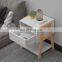 Nightstands Bedroom Set of 2 with Drawer Storage Shelves