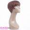 Short Red Brown Human Hair Wig with Wholesale Price