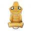 Adjustable Beige  PVC Universal car use sport racing seats