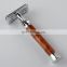 Double Edge Blades Shaving Safety Razor Barber Wood Facial Cleaning Metal Handle Men Twin Blade Personal Care &gift Customized