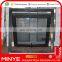 Competitive price aluminum black frame top hung windows with fin