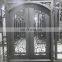Unique residential round  safety custom wrought iron entry front door