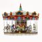 Merry go round carousel amusement ride