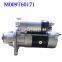 Mitsubishi M009T60171 Auto Starter Motor Suppliers China Mitsubishi Forklift Starter Motor ODM Custom Starter Motor for Mitsubishi 4G32 Engine