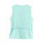 New European and American style women's fashionable casual wear with belt, woolen sleeveless round neck top