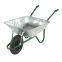 galvanized tray wheel barrow 100 liter of garden trolley hand truck