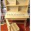 Solid Wood Pine wood table student desks and chairs