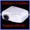 8G EMMC Flash RM Cortex A7 quad Core WIFI Smart Android 4.4 LED Smartphone Projector