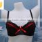 High Quality Comfortable Lingerie Fashion Sexy Hot Nude Push Up Bra With Lace Wing