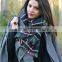 Wholesale Winter Fashion Wool Plaid Checked Ladies Pashmina Scarf