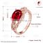 2015 newest Indian big semi-precious red stones moonstone rings