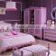 American Wooden Bedroom Furniture Purple Princess Style Bed CC-A-03