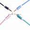 NY braided 3.5mm Audio Cable 3.5mm Stereo Audio Cable glod plated