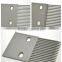 Conveyor plastic transition board for rib belt