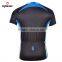 Summer uv-protection short sleeve compression men cycling wear team