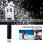 Hot Extendable Handheld with clip Holder with bluetooth Camera Shutter Remote Controller Monopod Selfie Stick For Iphone
