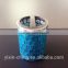 blue mosaic glass bathroom accessory set,toothbrush holder