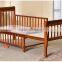 Multipurposes Wooden Baby Crib With Wheels Solid Wood Baby Cribs