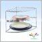 White kitchen hardware cabinet dish metal rack
