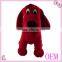 custom stuffed plush brown standing dog toys