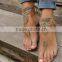 Crochet Barefoot Sandals Beach Wedding Yoga Shoes Foot Jewelry White