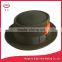 Porkpie Hat Wool Pork Pie Round Brim Fedora Black