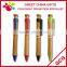 Promotional Customized Logo Click Wooden Bamboo Ball-Point Pen with Plastic Clasp