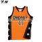 sublimated team basketball jersey color orange with no MOQ