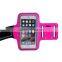 Running armband case for iphone 6 plus, adjustable sport armband smartphone case with PVC window