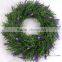 Wholesale Wall Hanging Decorative Artificial Grass Wreath With Flowers From China Supplier