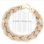 Best selling fashion metal weave colors snake chain necklace