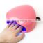 nail art product wholesale heart-shaped led uv gel lamp