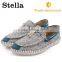 Men casual fancy white rubber sole strappy canvas boat shoes