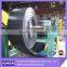 Abrasion resistant rubber conveyor belt with full guage skims between plies