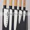 Wooden Handle Santoku Kitchen Knife Set With Magnetic Knife Block Quality Choice