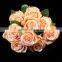 High quality decorative artificial flower silk rose wedding bouquets flower with twelve heads rose flowers artificial wedding