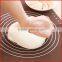 Customized silicone pastry mat with measurements for baking