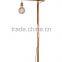 Simple and Natural Wooden Cross Floor Lamp, Timber Floor Light With Metal Base