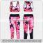Wholesale compression 3d digitail printing yoga pant gym clothes