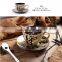Jingdezhen hand drawing Latte machiatto coffee cup with plate and spoon                        
                                                                                Supplier's Choice