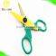 plastic handle children art craft decorative scissor