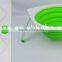 Standing Silicone Collapsible Collander Of Foldbale Draining Basket Strainer