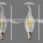C35 tailed Clear E14 2W COB LED Filament Bulb