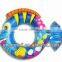 Fish shaped PVC inflatable swim ring