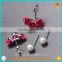 New arrival!factory sale Cheap 5.5-6mm AAA freshwater pearl flower earring