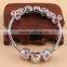 Fashionabe custom design european beads metal charm bracelets for women