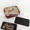 pretty and colorful epoxy fridge magnet set in gift iron box Tourist souvenir epoxy fridge magnet set