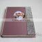 Blush Silk Covor Wedding Guest Book with photo frame